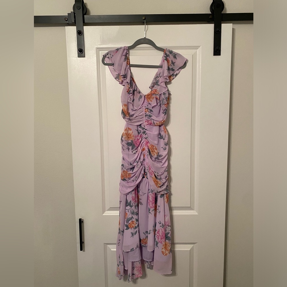 ASTR the label purple floral dress